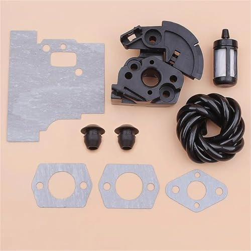 PEGGYLIN Guarnizione Flangia carburatore collettore aspirazione Adatta for Stihl FS75 FS80 FS85 Filtro Carburante Tubo Flessibile Set passacavo tagliaerba