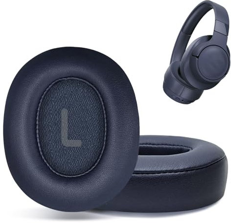 hopopower Replacement Ear Pads for JBL Tune 700(700BT)/ 710(710BT)/ 720(720BT)/ 750(750BT,750BTNC)/ 760(760NC)/ 770(770NC) Wireless Over-Ear Headphones, JBL Earpad Ear Cushions Ear Cups Cover (Blue)