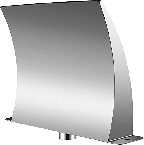 HMLZSJ Fontaine de Piscine en Acier Inoxydable 304, 30 x 11,5 cm, Cascade pour Piscine creusée, Cascades d'extérieur pour Jardin, Bassin à Chute d'eau, fontaines d'extérieur