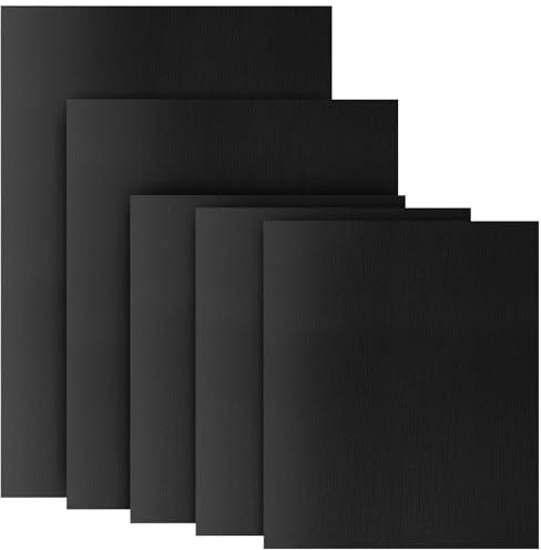 5er Set Grillmatte für Gasgrill, BBQ Grillmatte Wiederverwendbar 40x33/50/60cm, Jede Größe Zugeschnitten, Grillunterlage für Gasgrill und Holzkohle