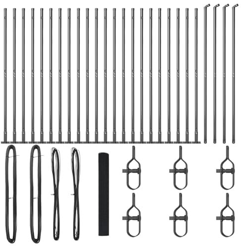 vidaXL Graues Metallzaunpaneelset Mit Betonbasisfixierung 50 x 1,2 m Robuste Außenmontagelösung Für Privatsphäre Und Sicherheit Gartenzaunpaneele Zubehör