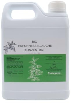 ALMICANNA: Bio Brennnesseljauche Konzentrat 1L - Organischer Universaldünger mit hohem Stickstoffgehalt & effektive Schädlingsabwehr - Für vitale Cannabis Pflanzen auf Living Soil