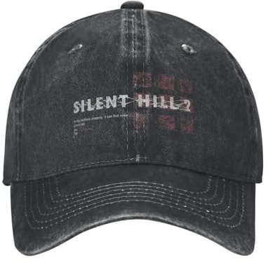 Silent Hill Baseballkappe, Sonne, Wandern, Angeln, verstellbare, Gewaschene Hip-Hop-Hüte, Paare Damen, modischer Print-Snapback-Cap