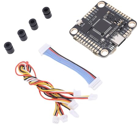Wakects Controller di Volo per Drone, Stack Controller di Volo EVA con ESC Brushless da 80 A, Aggiornamento Firmware Wireless, Dissipatore di Calore CNC, Design Multiporta per Droni FPV da 13 e 15
