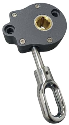 Fzaqwen 1/13 Meccanismo a Manovella per Tendalino con Azionamento Manuale E Ingranaggio a Vite Senza Fine per Giardino, Balcone E Aree Esterne