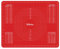 Webake Silikon Backmatte Silikonmatte Backen 50 x 40 cm Teigmatte Backunterlage Antihaftbeschichtet Ausrollmatte Fondant Matte für Teigrollen Arbeitsmatte, Rot