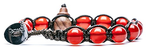 TAMASHII Bracciale Tibetano in Agata Rosso Passione BHS900-124 MainApps