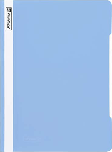 Baier & Schneider Brunnen 102010932, Schnellhefter Polypropylen, für A4, Kunststoff, 25 Stück hellblau