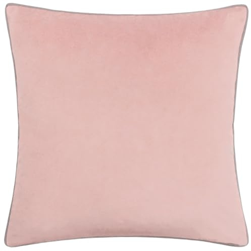 Riva Paoletti - Meridian Inspired Collection | Soft velvet cushion with contrast piping and polyester filling. 55 x 55cm. Ready to style.