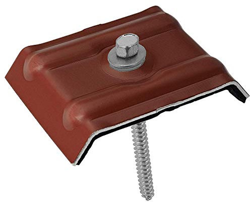 100 Stück Kalotten 35/207 farbig mit Fassadenbauschrauben für Wellplatten Lichtplatten Oxidrot RAL 3009