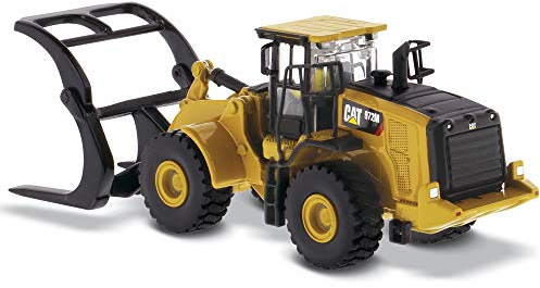 Diecast Masters CAT 972M Wheel Loader with Log Fork, Truck, Diecast Model, Construction, 1/87 Scale, 14+ Years, Unisex, Boys