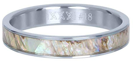 iXXXi Füllring GREY SHELL COVER silber - 4 mm Größe 21
