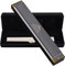 EASTROCK Mundharmonika C-Dur Harmonica mit Box 24-Loch Muntamonika für Student, Fortgeschrittene und Anfänger Silber und Schwarz (24 Löcher, Schwarz)