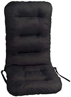 PillowPrim Sitzkissen für Gartenstühle – Palettenkissen – Für Outdoorfans & Gartenfreunde – Bequemer Sitzkomfort – Robust, Schwarz, 48x48x75 cm