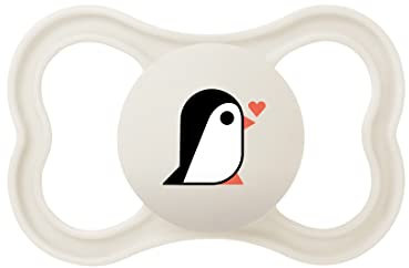 MAM Supreme Ciuccio, in Silicone con Custodia Porta Succhietto, 16+ mesi, Bianco
