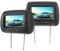 Auto Kopfstütze DVD Player Rückenlehne MP5 Multimedia Player Kopfstütze Monitor Auto 2 Stück 7 Zoll kabellose Steuerung verstellbare Kopfstütze LCD Videomonitor MP5 Display Schwarz