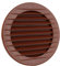MKK Griglia di Ventilazione per Esterni, Protezione dagli Insetti, Colore Bianco, Grigio, Marrone, Antracite, Rosso Mattone, 60, 70, 80, 90, 100, 110, 120, 125, 150, 160 mm, Rosso Mattone, Ø 160 mm