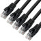 D.Square - 5 Piezas Cable Ethernet Internet LAN 1,5m, Cat.6 U/UTP Negro, Cable de Red LSOH, Conector Rj45, 1 GB/S, Ideal para Router/Móderms, Switch, Repetidor, Ordenador, Portátil, Red Locales.