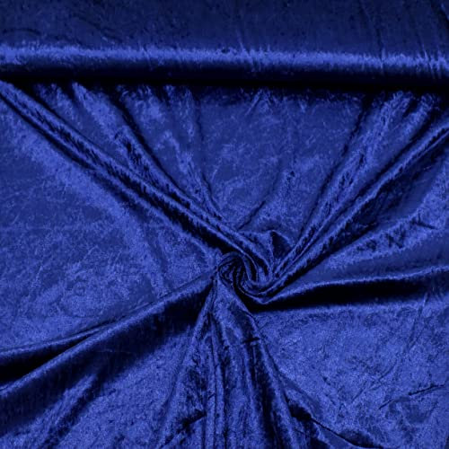 MAGAM-Stoffe 1m Katharina Pannesamt glänzender Samt Stoff Kleidung Kissen Möbel Meterware (19. Dunkelblau)