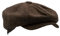 WALKER AND HAWKES Unisex Bakerboy-Ballonmütze aus Wolle - 8-Panel-Konstruktion - Braun mit Fischgrätmuster - L (59cm)