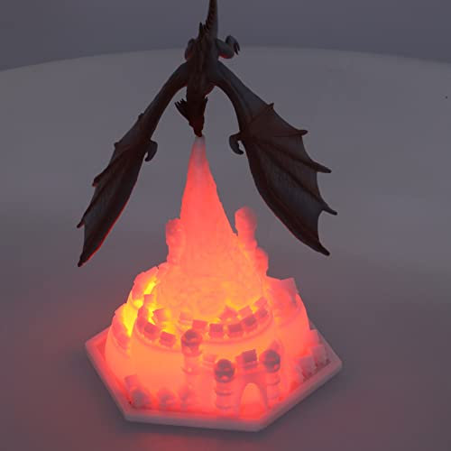 3D Nachtlicht, Volcano Dragon LED Nachtlicht Wohnkultur USB wiederaufladbar Schlafzimmer Lichter Kinder Jungen Mädchen Geburtstagsgeschenke Weihnachten Halloween Geschenke