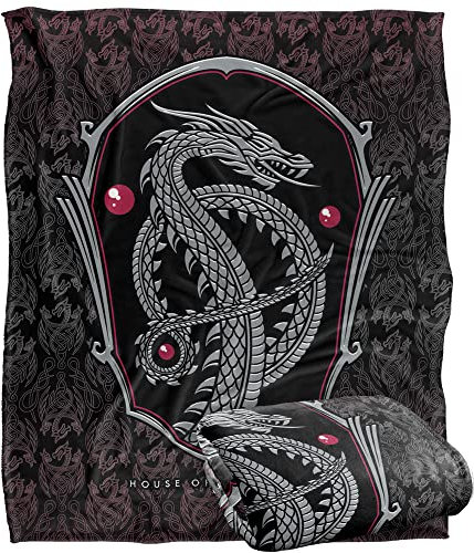 Game of Thrones Optimal weiche Kuscheldecke, Haus des Drachen, Silky Touch, 152 x 127 cm