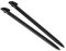2 x Empuñadura de plástico negro para 3DS N3DS XL LL