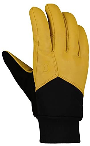 Scott Explorair Work Glove Gelb - Robuster vielseitiger Leder Allround Handschuh, Größe XS - Farbe Black