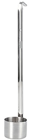 Cucharón para Vino, Cuchara de Acero Inoxidable Cucharón de Vino Cucharón Vertedor de Cerveza Cuchara Medidora con Gancho 25ML/50ML/125ML/250ML/500ML Utensilios de Cocina(125ML)