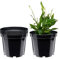 Garronda Macetas de Producción Macetas Redondas para Plántulas de Flores y Plantas GD-0025 (5 Piezas Negro, ⌀ 36cm H 29,5cm)