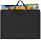 ZKOO Kunst-Portfolio-Tasche, leichte Kunst-Leinwand-Portfolio-Tasche mit Nylon-Schultergurt, Tragetasche für Kunstwerke, Poster, Skizzieren und Zeichnen, 45,7 x 61 cm, Schwarz
