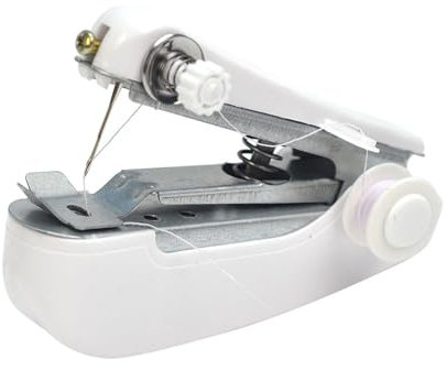 CENMOO Kanalisationsmaschine, 1174 cm manuelle Nähmaschine, tragbare Handkanalmaschine mit LED-Licht, 100 g leichte manuelle Nähmaschine, Kanalisationsmaschine für Zuhause, Vorhänge, Jeans