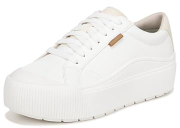 Dr. Scholl's Shoes Womens Time Off Max Platform Sneaker White Smooth 7 M