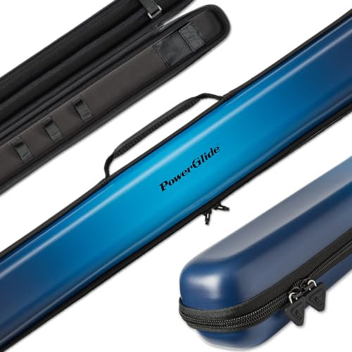 PowerGlide Svartur, Custodia per Stecca da Biliardo Unisex, Blu, Holds 1 50/50 Jointed Cue