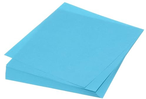 QUARKZMAN 75 Feuilles de Papier Origami Recto-Verso 15x15 cm Bleu Lac pour Projets D'Artisanat, Débutants, Décoration Cadeaux