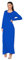 Long Maxi Dresses for Women New Ladies Long Sleeve Casual Round Neck Dress Royal Blue Size 12/14