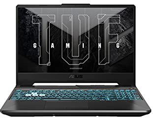 ASUS TUF Gaming A15 FA506NF-HN010 - Portatile da gaming da 15,6 Full HD 144Hz (AMD Ryzen 5 7535HS, 16 GB RAM, 512 GB SSD, RTX 2050 4 GB, senza sistema operativo) Nero Grafite - Tastiera QWERTY