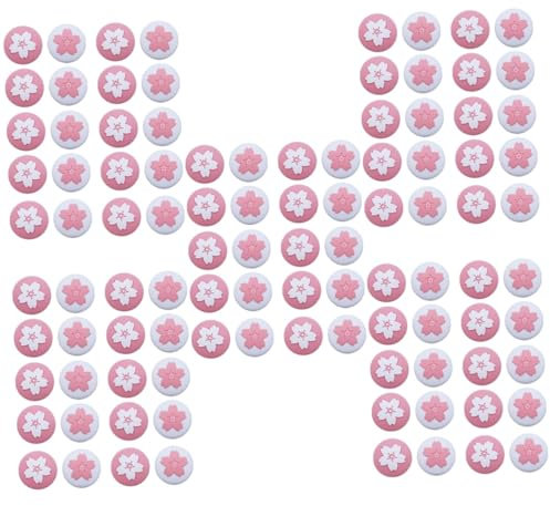 OUNONA 100 Stk Pflaumenblüten-Griffkappe Rackhaken mit quadratischem Loch Joystick-Abdeckung für Spielautomaten spielhaus zubehör Kipphebelkappe haltegriff Daumenkappen Abdeckungen Ärmel