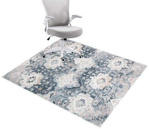 Honorstar Alfombrilla Protectora Suelo para Silla de Oficina Alfombra 120x150cm Antideslizante Silla Gaming Resistente a los Arañazos Alfombrilla Protección para Suelos Duros, Laminado, Parqué 01