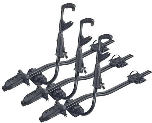 VDP 3X Dachfahrradträger Fahrradträger universeller Fahrradhalter - VDP Fast Bike - belastbar bis 20kg - Aluminium - abschließbar - Fahrrad Dachträger Fahrradschiene Fahrradträger Dach