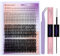 Cluster Lashes Kit Upper and Lower Eyelash Clusters 40D+50D 0.07mm Individual Lashes Mixed DIY Lash Extensions Kit with Lash Bond and Seal(40D+50D)