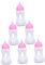HEMOTON 6 Stück Babyflasche Miniatur Milchflaschen Kindergeschenk Kinderfütterungswerkzeug Miniatur Saftflaschen Miniatur Puppenflaschen Puppenfutterflasche Kinder Pädagogische