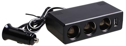 Kfz-Steckdosen-Splitter, 24 V auf 12 V Automobil-Wechselrichter, Schnelllade-USB-Anschlüsse, Spannungswandler, Kfz-Ladeadapter für Handy, Laptop, Tablet
