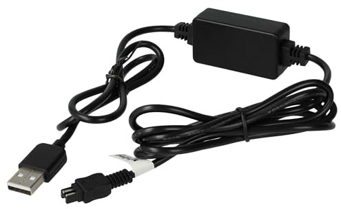 vhbw USB-Ladekabel kompatibel mit Sony DCR- SR30, SR300, SR300C, SR33, SR37, SR35, SR35E, SR36, SR36E Kamera, Videokamera, Camcorder Schwarz