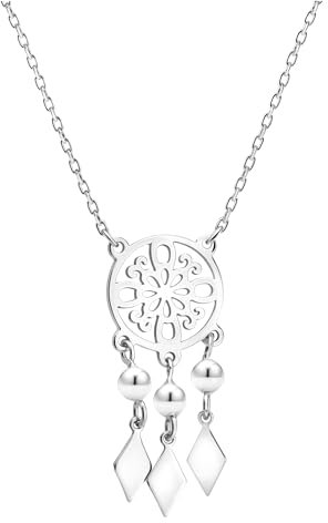 Sofia Milani - Damen Halskette 925 Silber - Traumfänger Anhänger - N0778