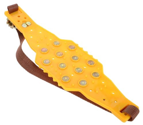 ULTECHNOVO Autoreifen Schneesocken Für Reifen Schneekabel Matte Schneekette Autosocken Gleitketten Aus Metall Universeller Winterreifen Reifenkette Schneeketten Fürs Auto Orange Stoff