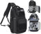 TORIBIO Camera Sling Bag Backpack,DSLR/SLR/Mirrorless Camera Bag with Tripod Holder & Removable Dividers,Small Crossbody Tactical Camera Bag Backpack for Canon/Nikon/Sony/Fuji/Gopro