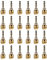 24 Stück BH90 Scheibenbremse Olive Einsatz, Hydraulische Scheibenbremsschlauch Olive Steckereinsatz, Fahrradschlauch Oliveneinsatz für Shimano Bremsleitung, Bremsflüssigkeit Dichtung für Fahrradbremse