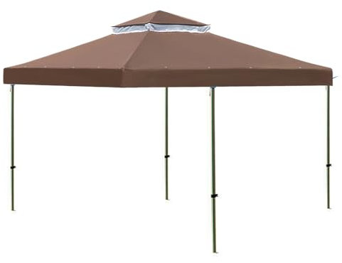 Ersatzdach für Pavillon, Ersatzdach für Pavillon, 3,5 x 3,5 m Harddach, Schattierung für Grill, Terrasse, Grill, Outdoor im Hinterhof