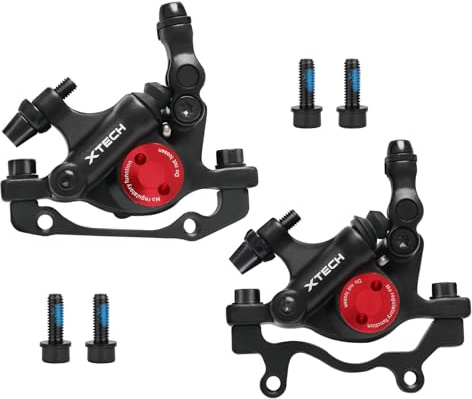 Pinze Freno a Disco idrauliche per Biciclette, Pinze Freno a Disco Anteriori/Posteriori HB-100 MTB, Freni a Doppio pistone con Linea di trazione, per Mountain Bike